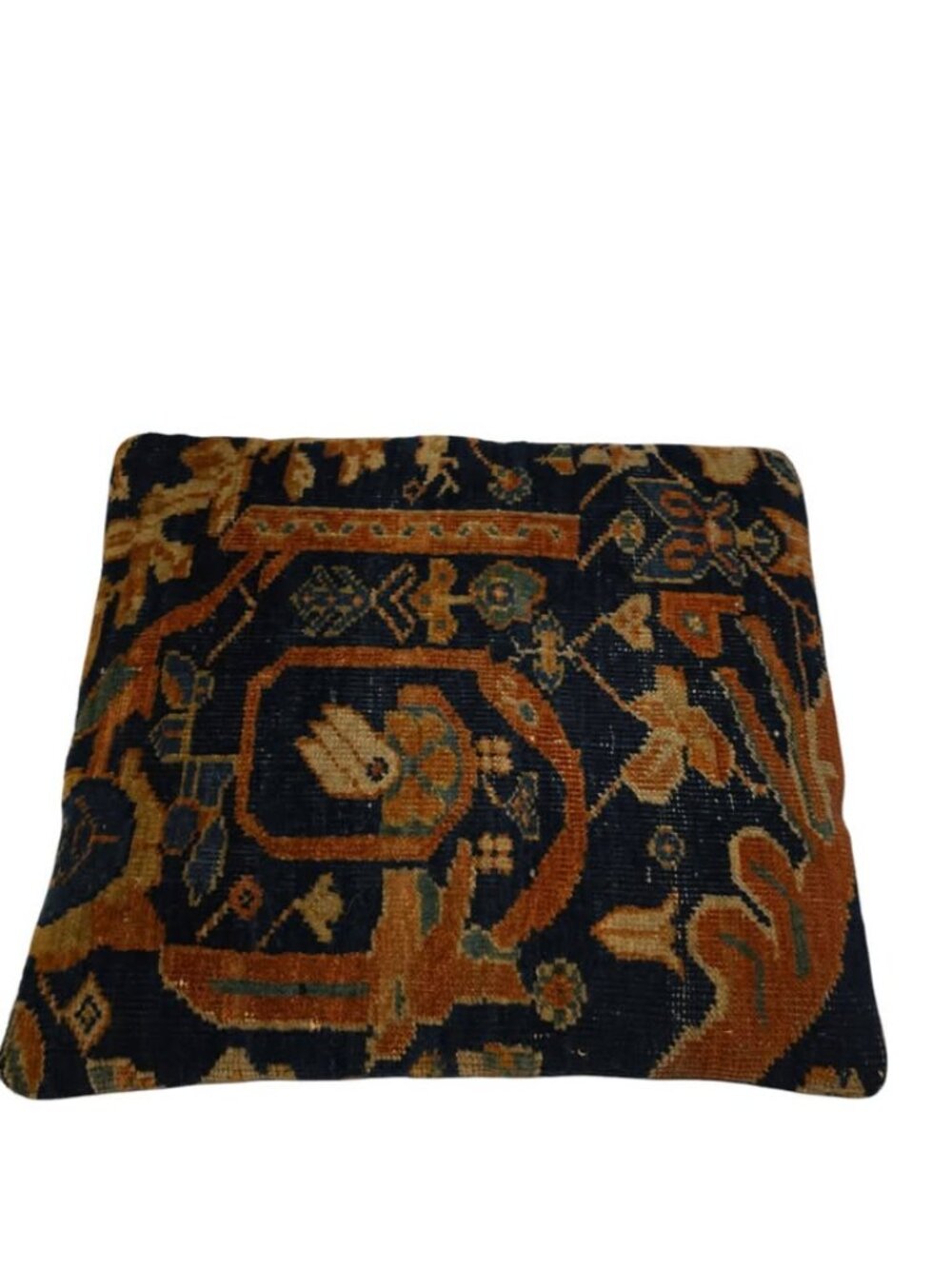 Rare Antique Circa 1870-1910 Persian Malayer Rug Fragment Cushion/Pillow
